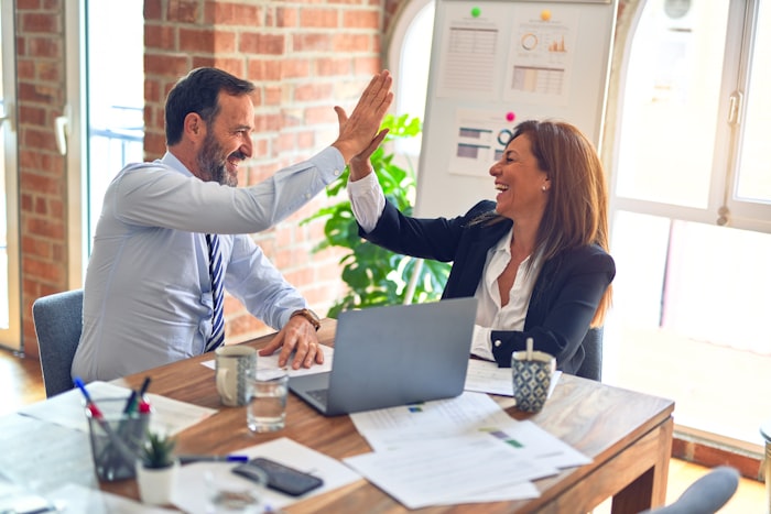 Immigration consultant helping client
